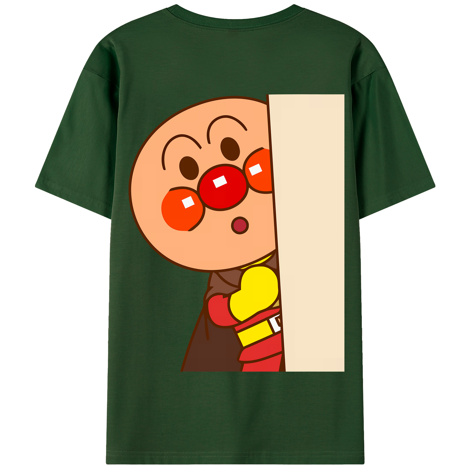（画像用） アンパンマン Anpanman 綿100％半袖Tシャツ（背面プリント）